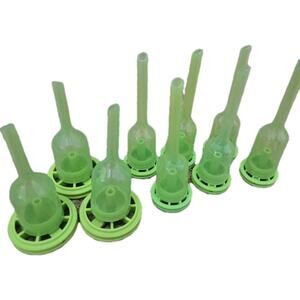 Baby Dr Browns Bottle REPLACENT‎ PARTS VENT Green Set of 9